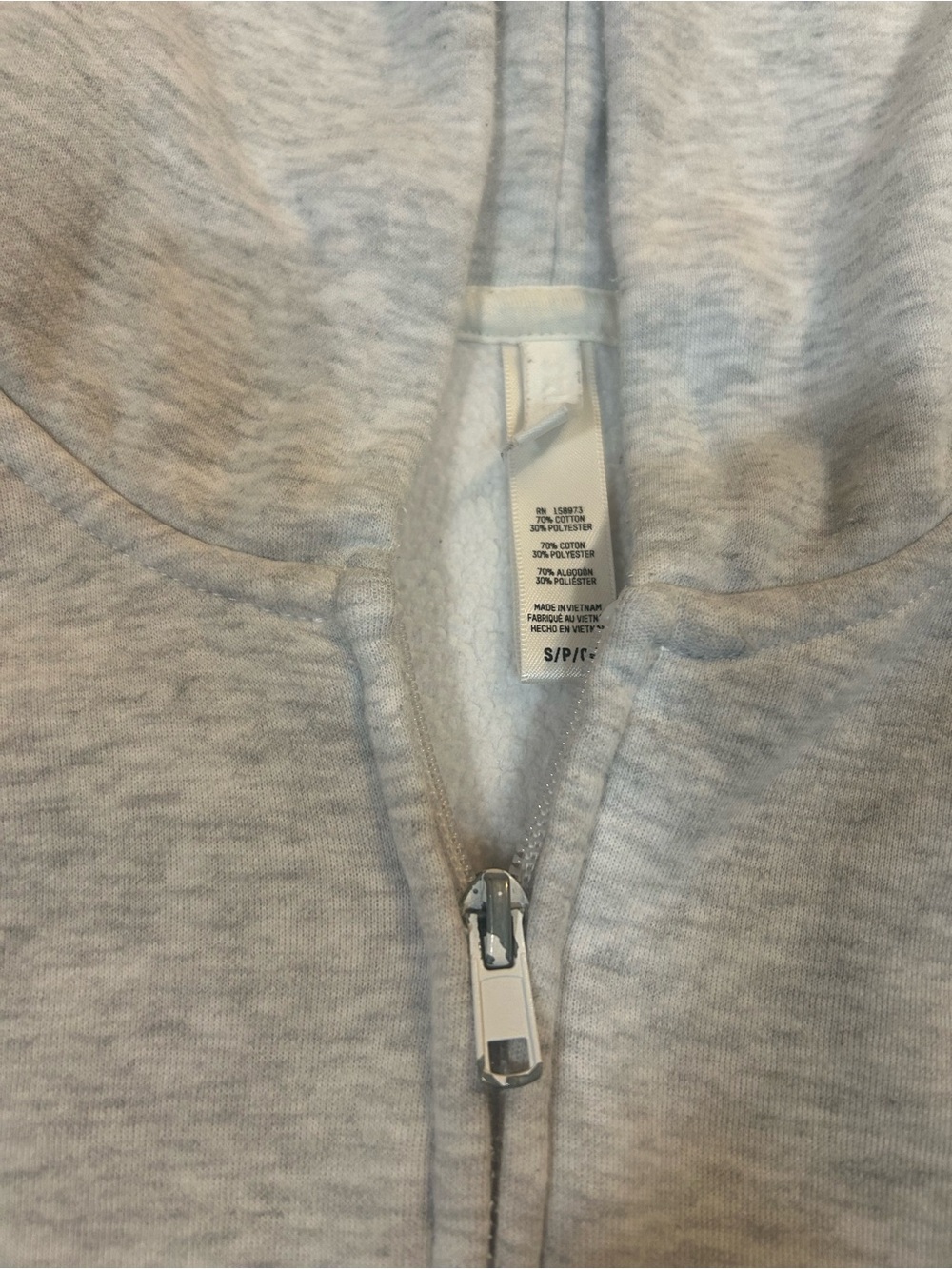 SKIMS Light Gray Zip Hoodie & Joggers Set - Picture 3 of 6